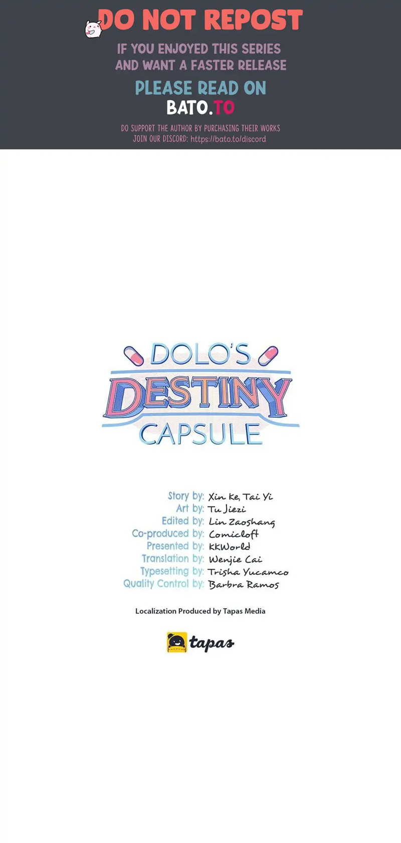 DOLO’s Destiny Pill Chapter 79 - page 1