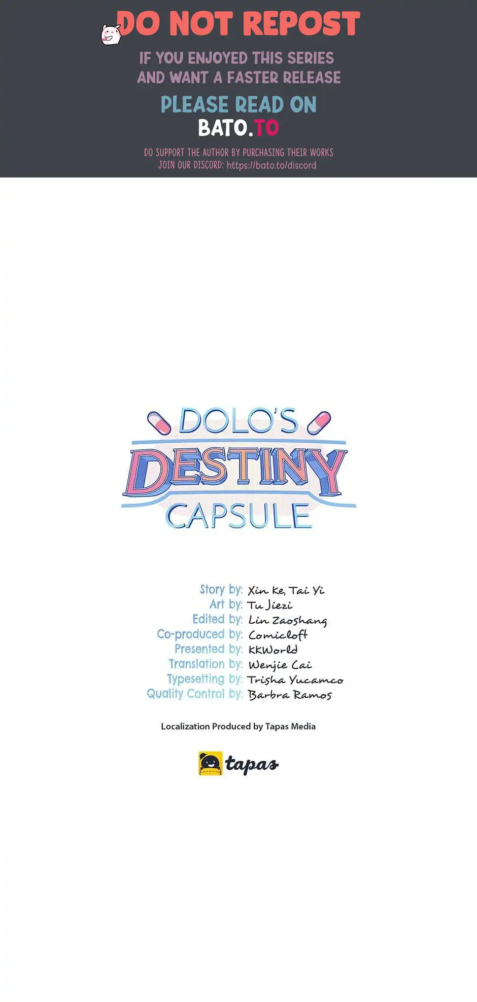 DOLO’s Destiny Pill Chapter 72 - page 1