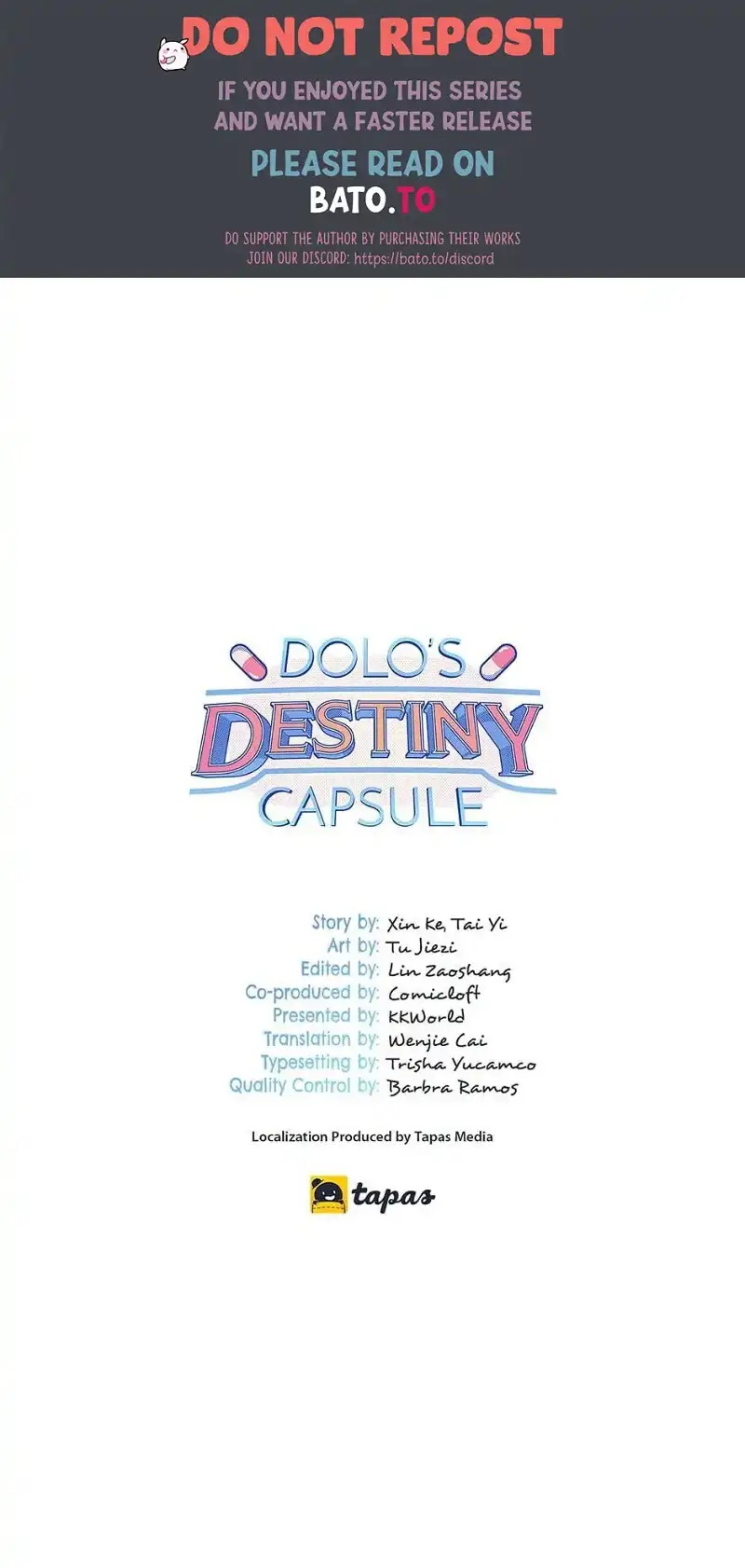 DOLO’s Destiny Pill Chapter 70.5 - page 1