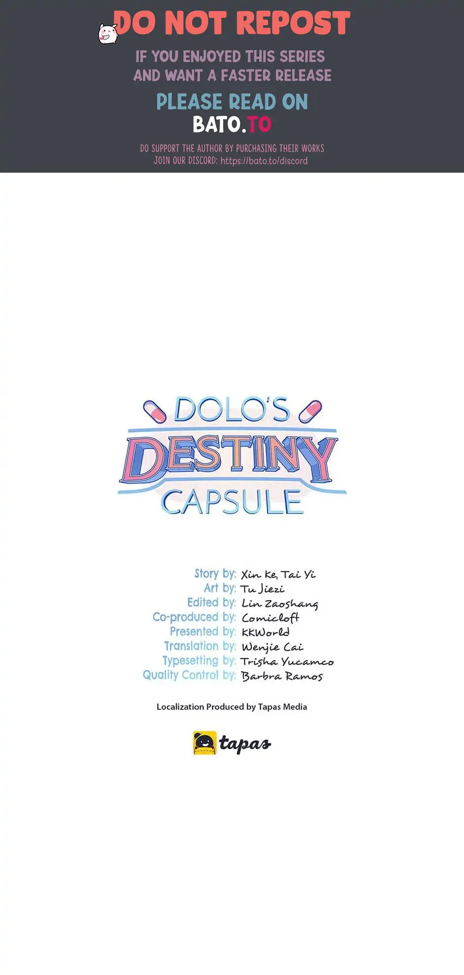 DOLO’s Destiny Pill Chapter 55 - page 1