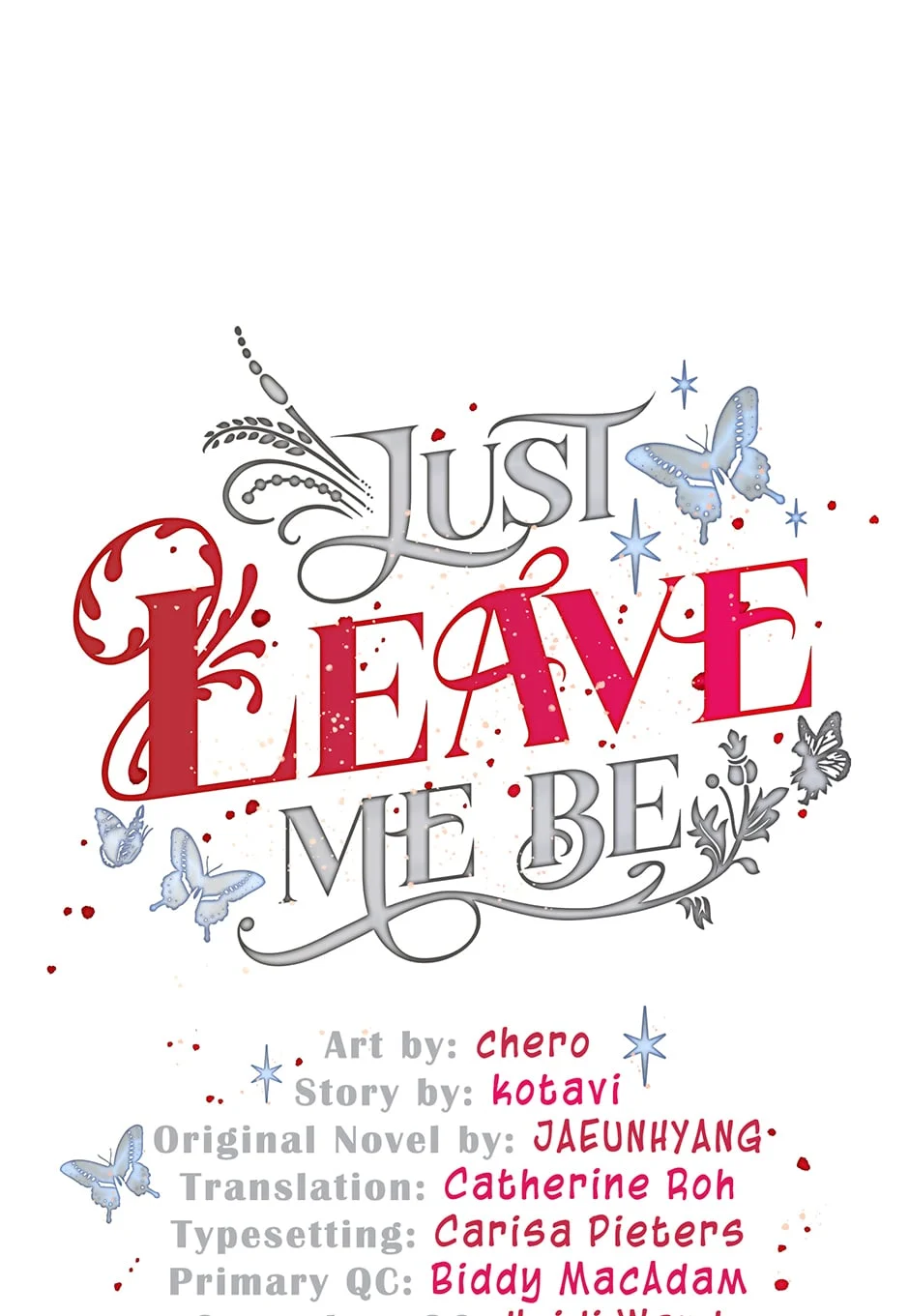 Just Leave Me Be Chapter 105 - page 1