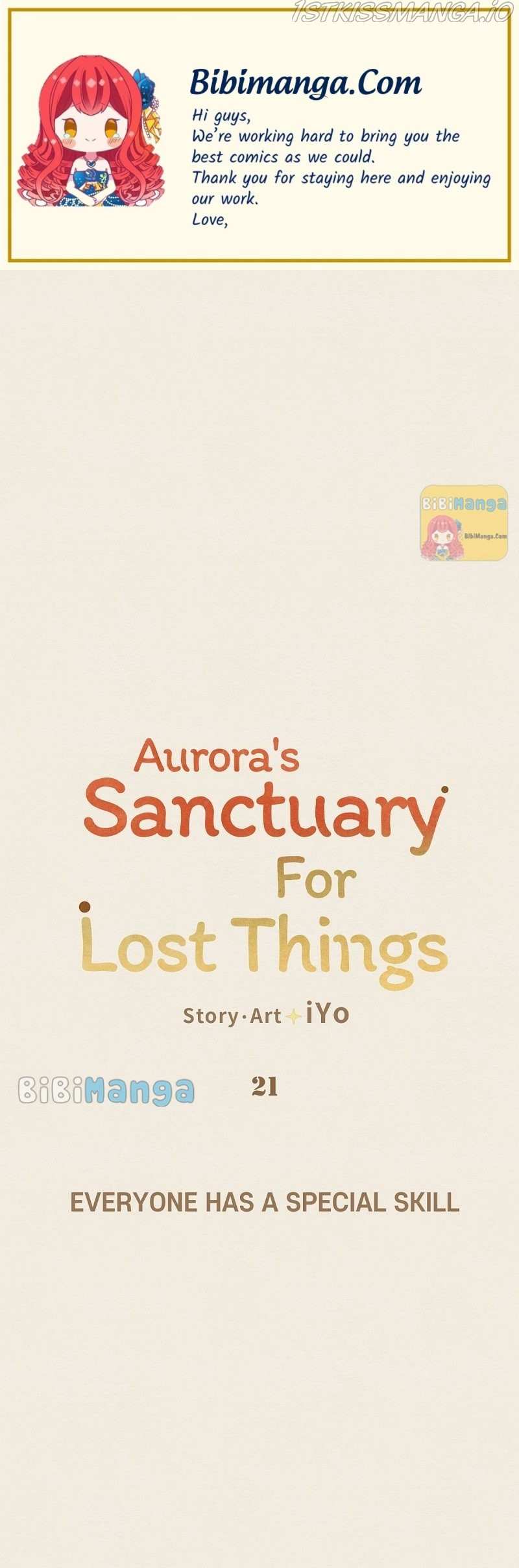 Aurora’s Sanctuary for Lost Things chapter 21 - page 1