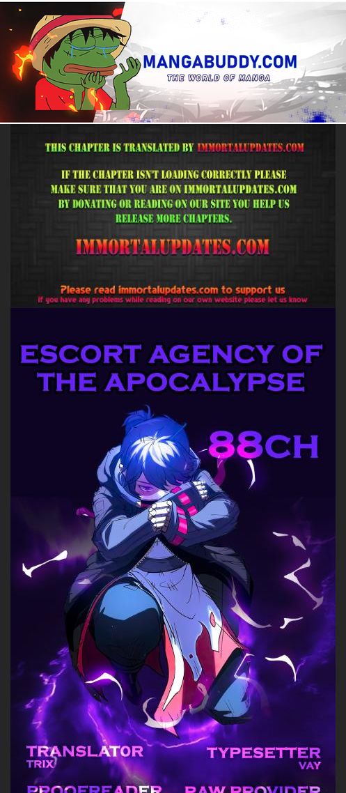 Escort Agency Of The Apocalypse Chapter 88 - page 1