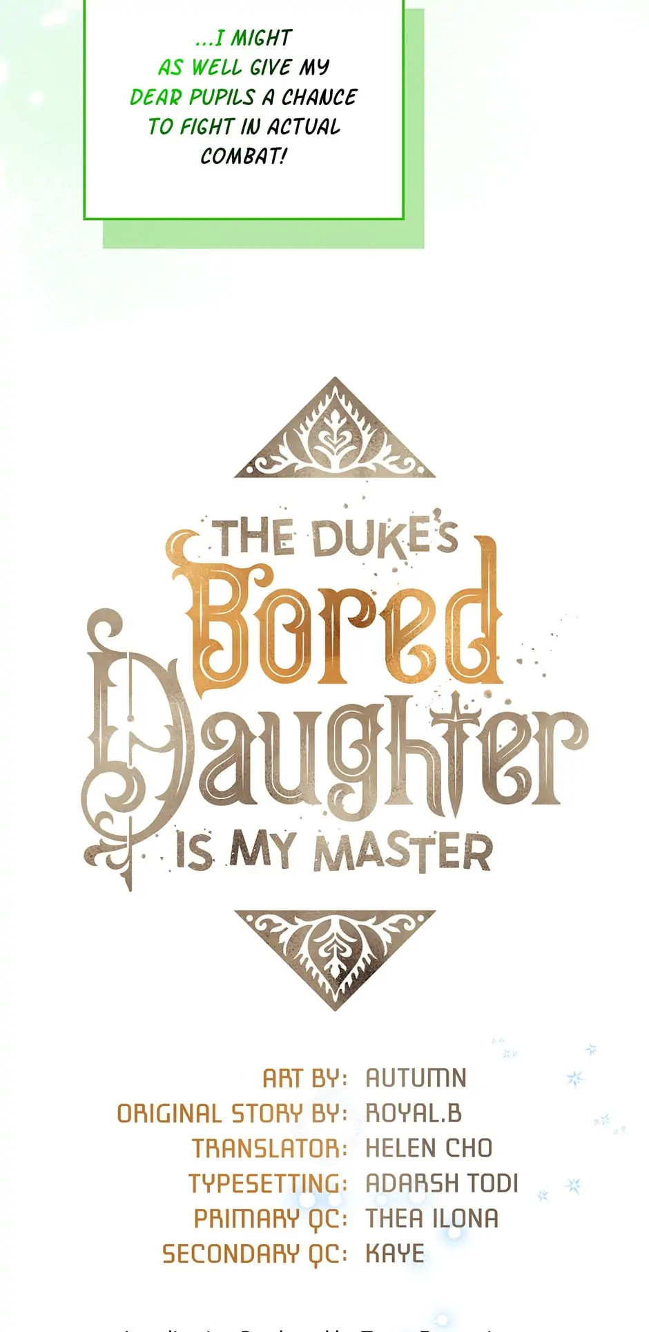 The Duke's Bored Daughter is My Master Chapter 34 - page 4