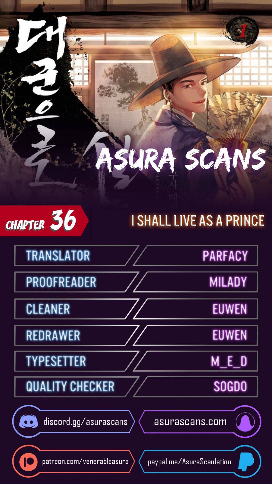 I Shall Live As a Prince chapter 36 - page 1