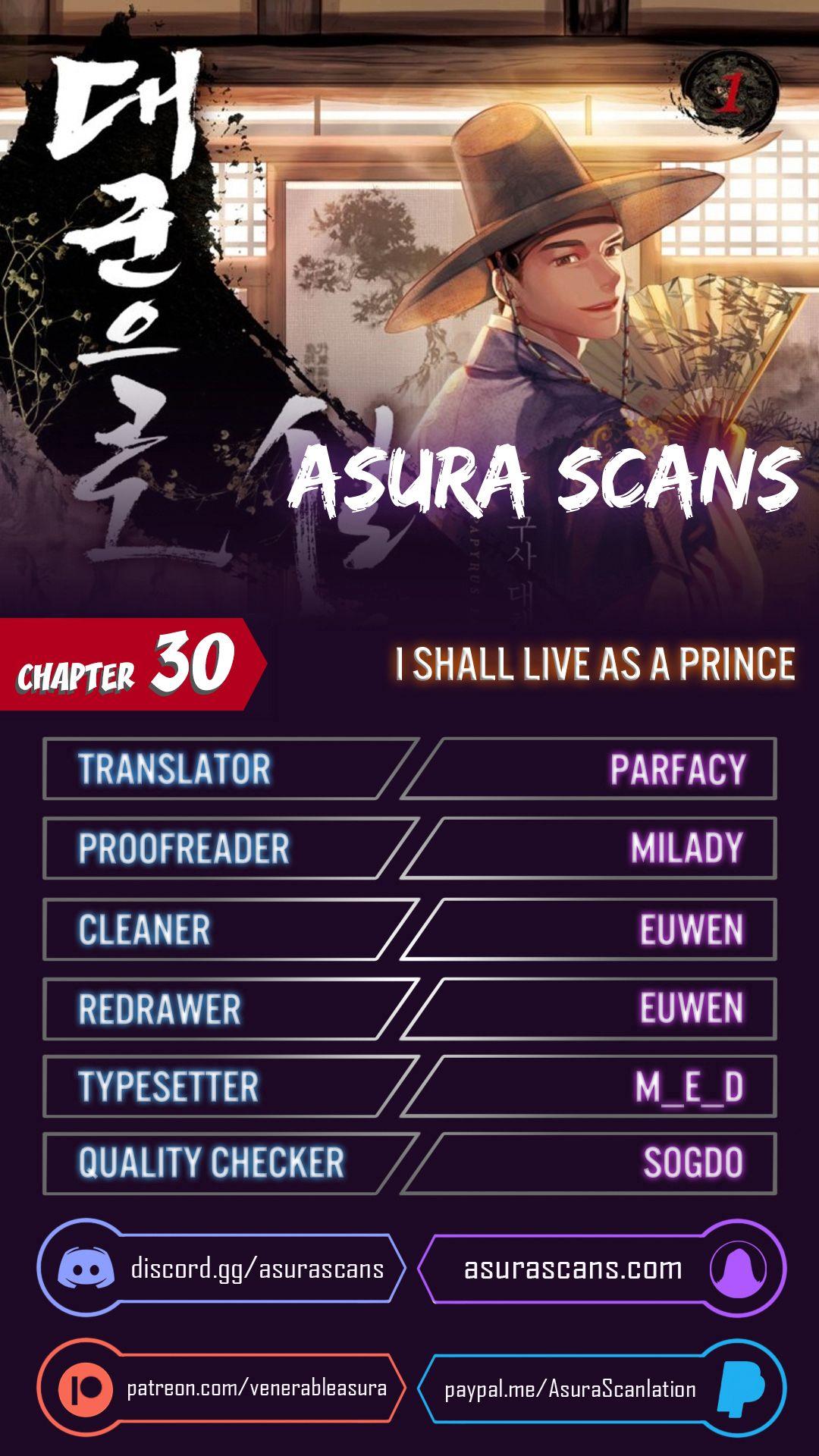 I Shall Live As a Prince chapter 30 - page 1