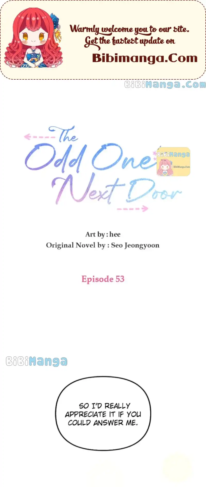 The Odd One Next Door Chapter 53 - page 1