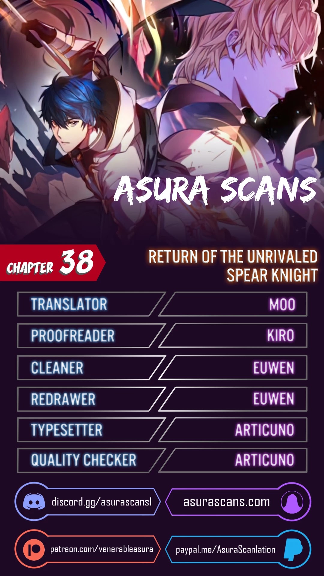 Return of the Legendary Spear Knight chapter 38 - page 1