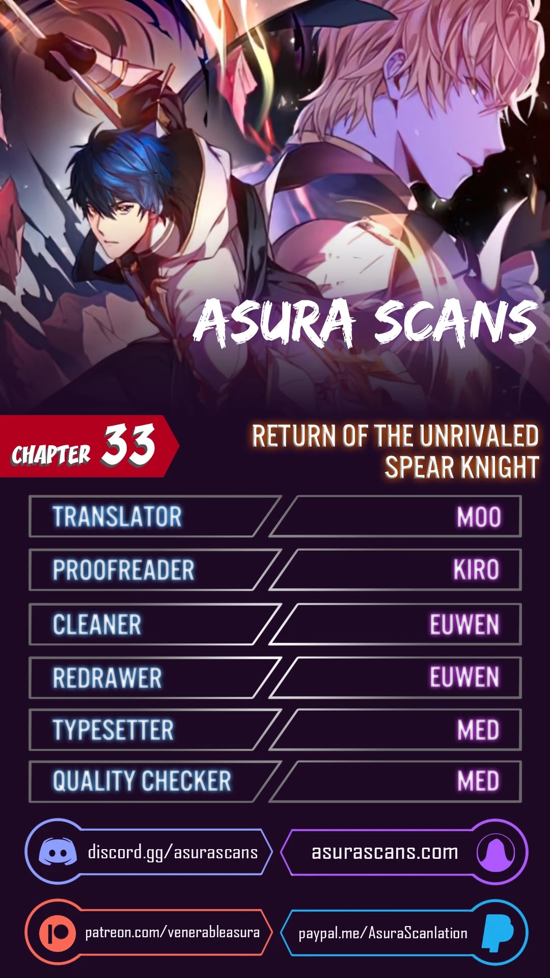 Return of the Legendary Spear Knight chapter 33 - page 1