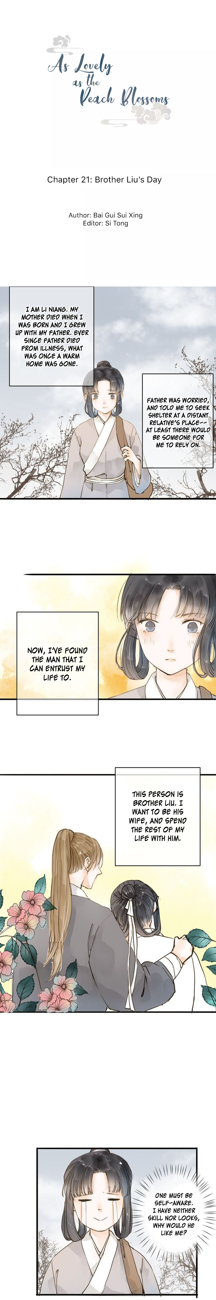 As Lovely as the Peach Blossoms chapter 21 - page 1