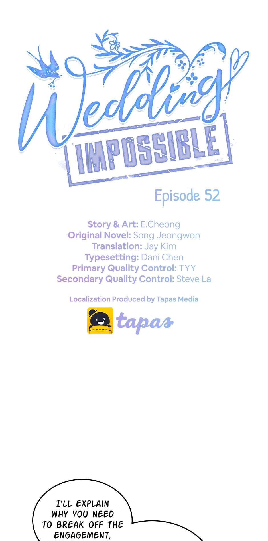 Wedding Impossible chapter 52 - page 1