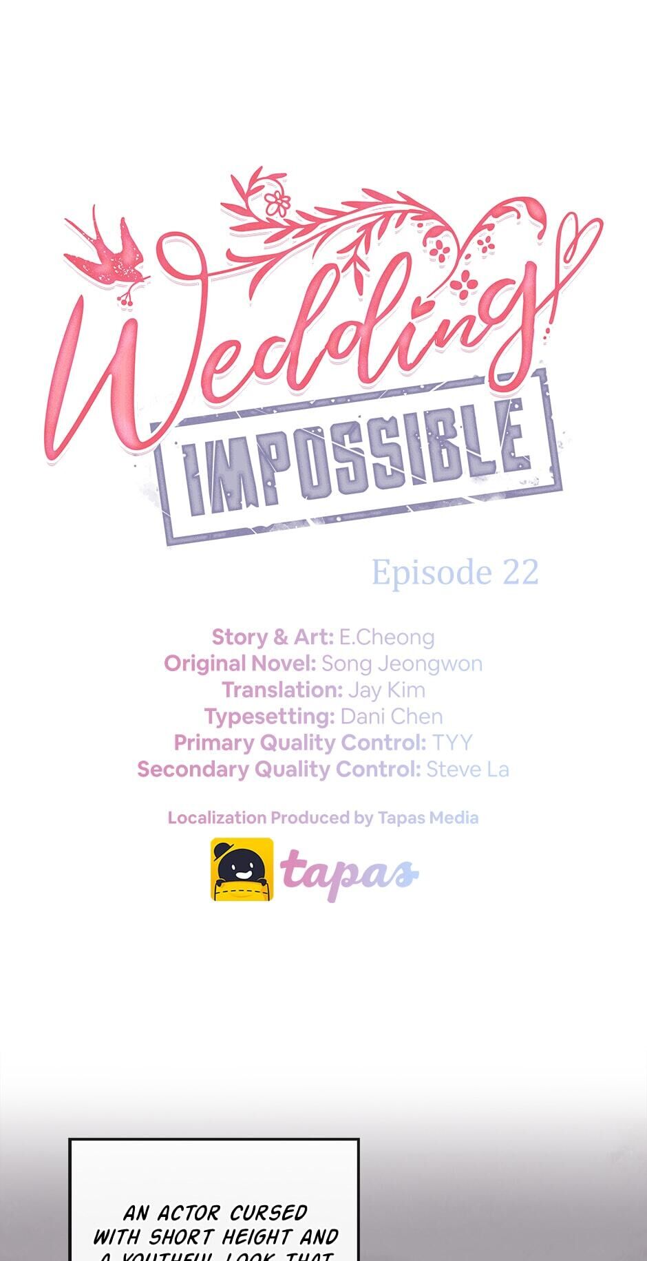 Wedding Impossible chapter 22 - page 1