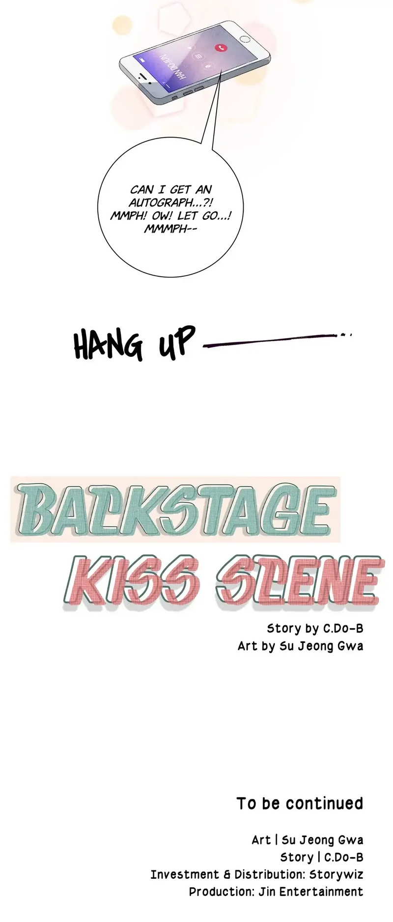 Backstage Kiss Scene Chapter 1 - page 35