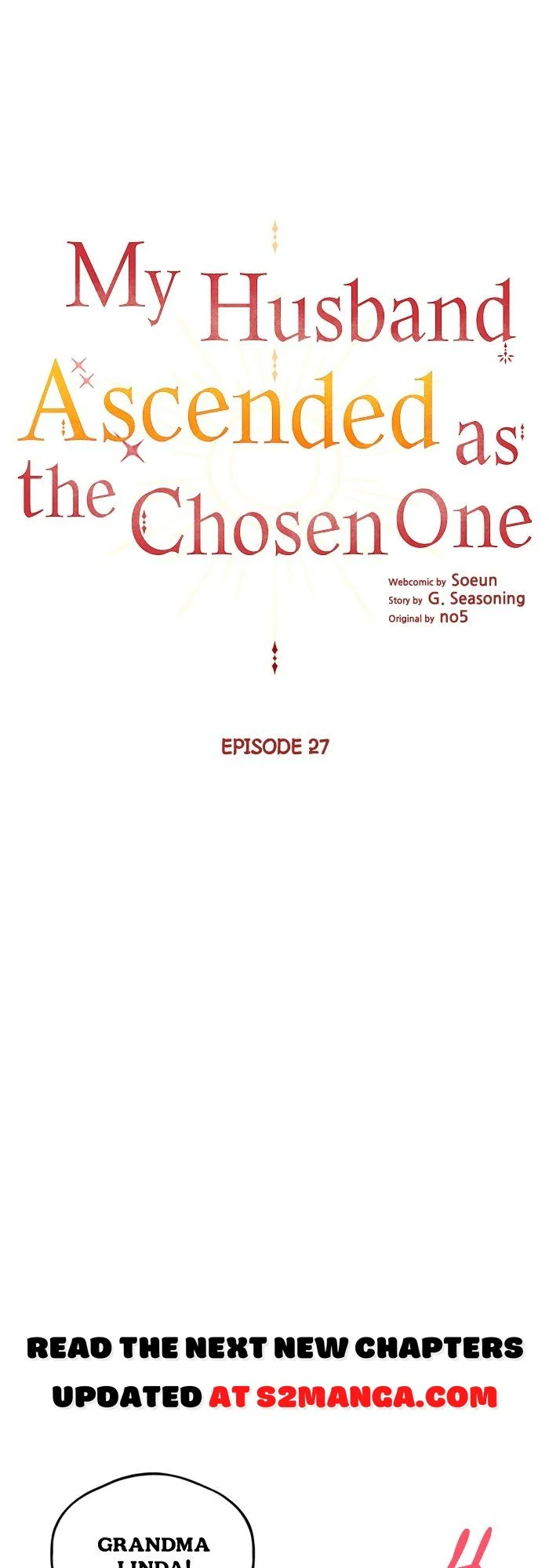 My Husband Ascended as the Chosen One Chapter 27 - page 1