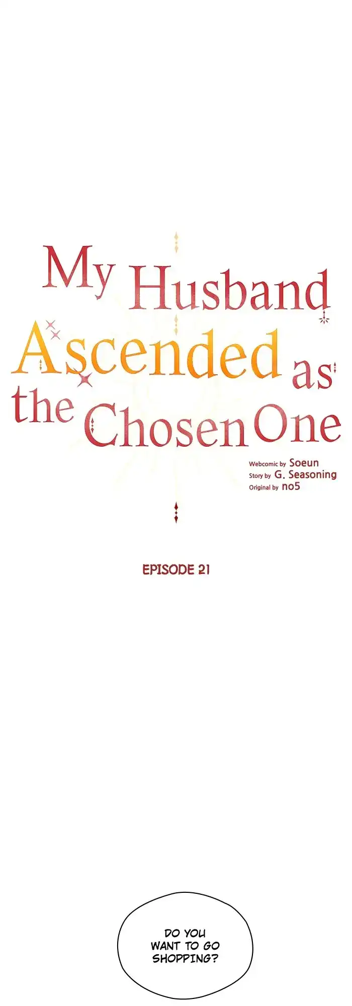 My Husband Ascended as the Chosen One Chapter 21 - page 1