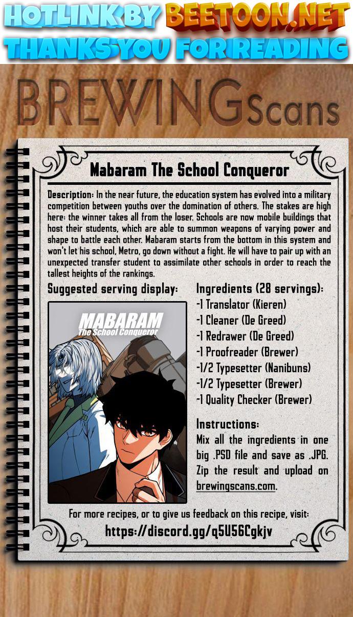 Mabaram The School Conqueror Chapter 28 - page 1