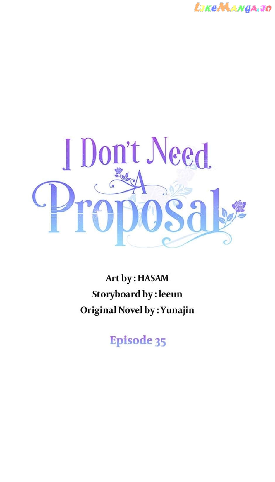 I Don't Need A Proposal Chapter 35 - page 1