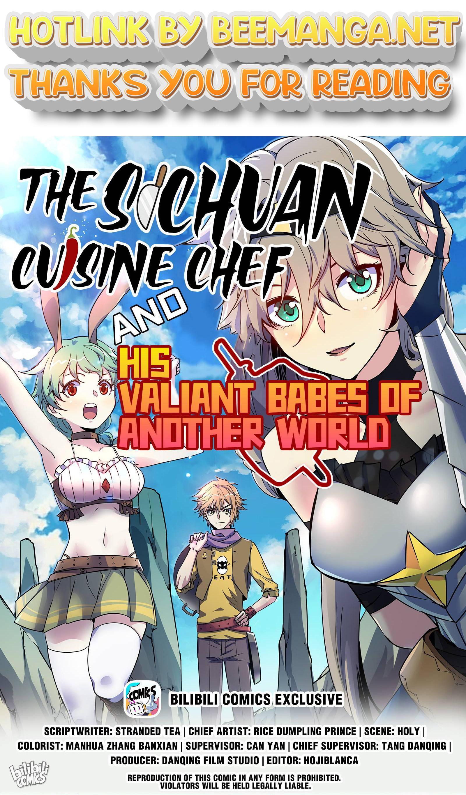 The Sichuan Cuisine Chef And His Valiant Babes Of Another World Chapter 28 - page 1