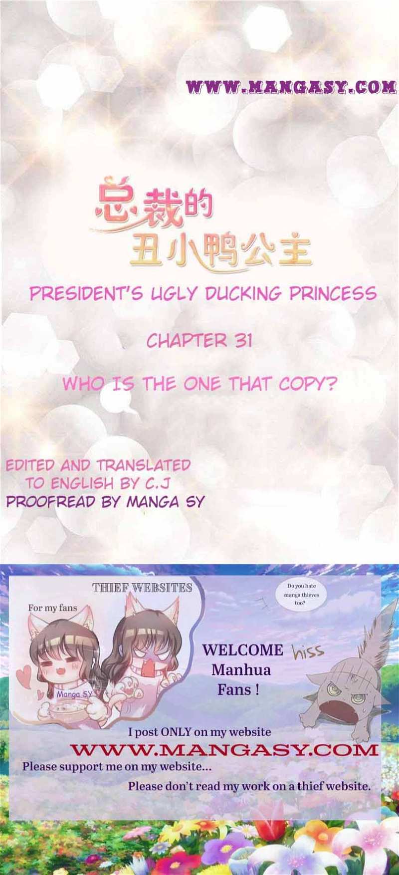 President’s Ugly Duckling Princess Chapter 31 - page 1