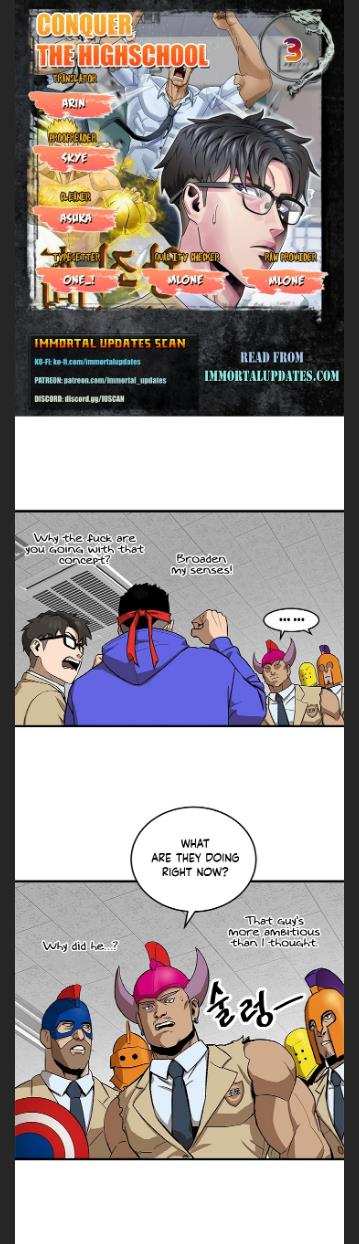 Conquer The Throne Highschool chapter 3 - page 1