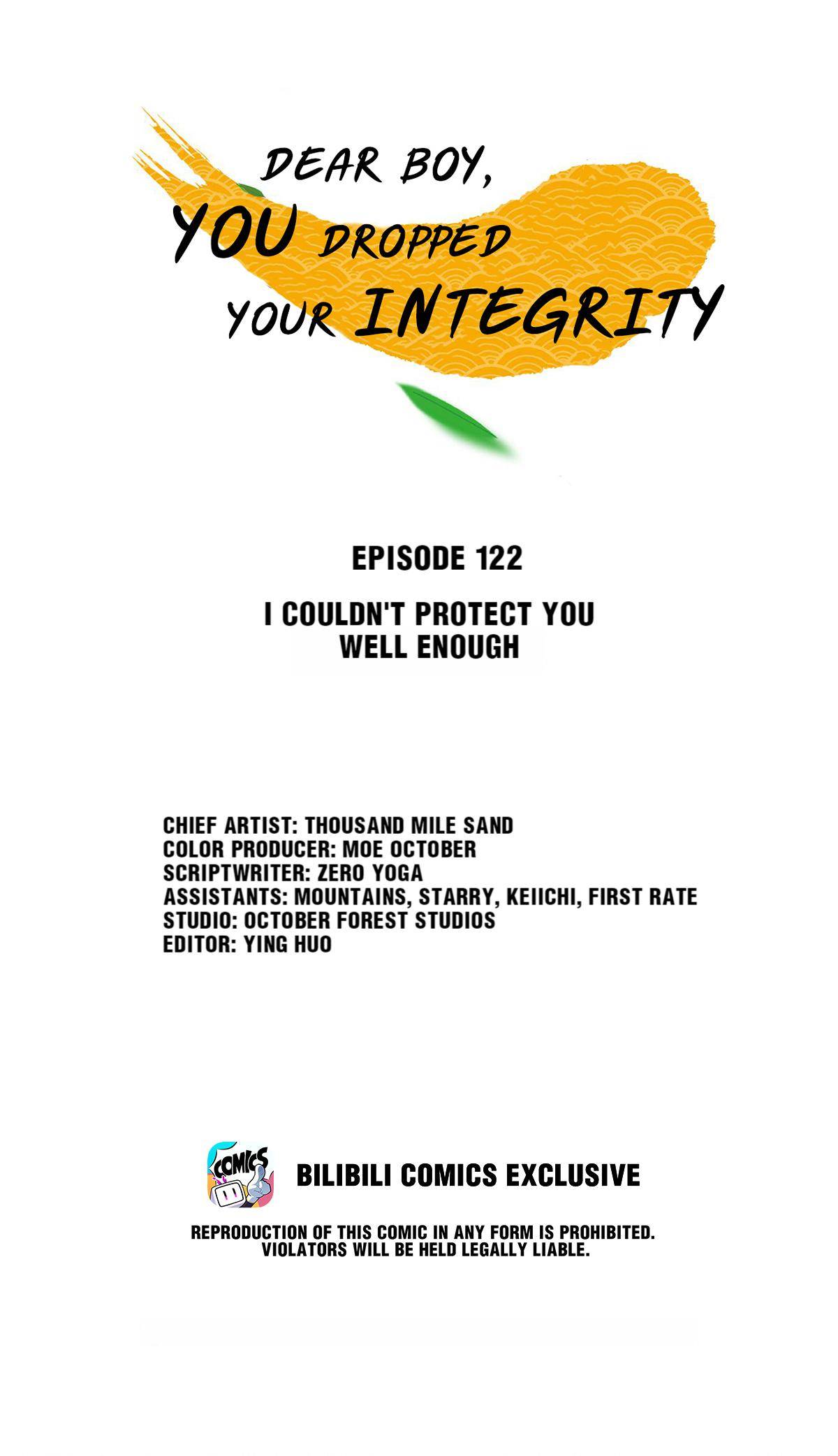 Dear Boy, You Dropped Your Integrity Chapter 137 - page 1