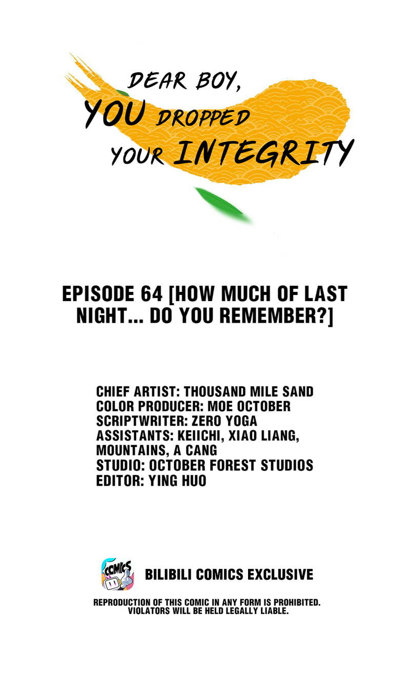 Dear Boy, You Dropped Your Integrity Chapter 67 - page 1