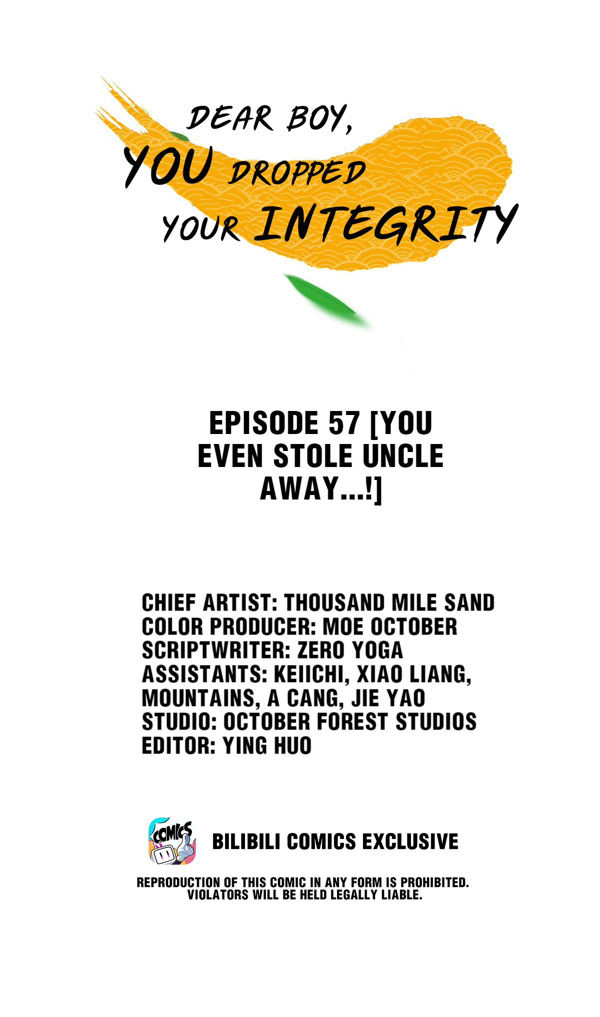 Dear Boy, You Dropped Your Integrity Chapter 60 - page 1