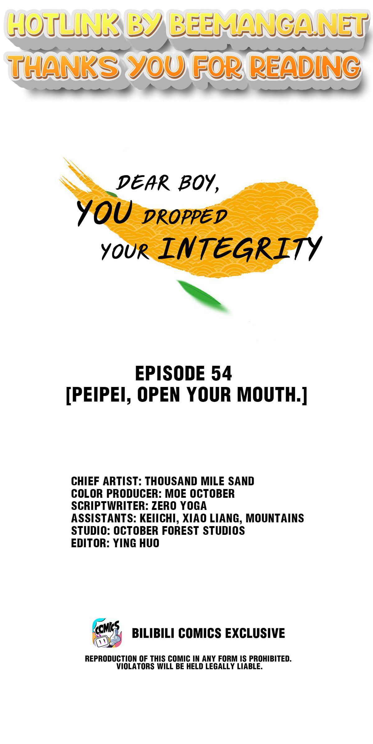 Dear Boy, You Dropped Your Integrity Chapter 57 - page 1