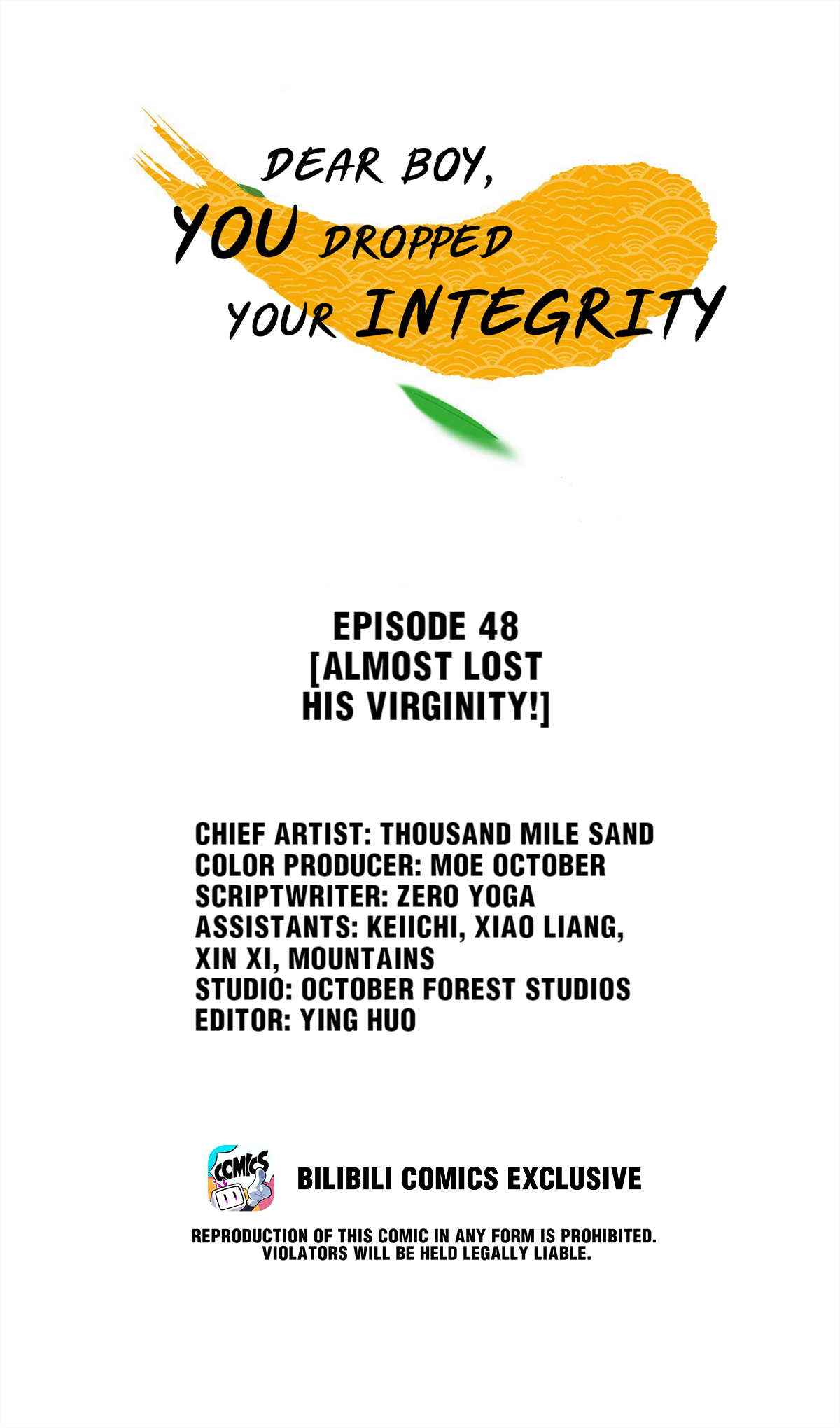 Dear Boy, You Dropped Your Integrity Chapter 51 - page 1