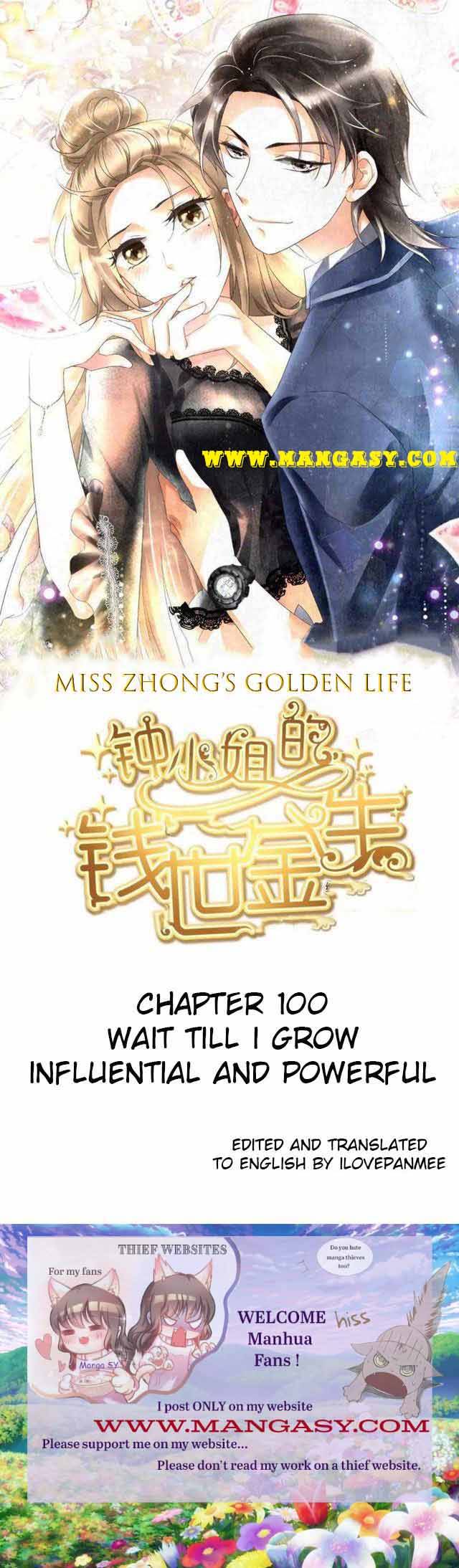 Miss Zhong’s Golden Life Chapter 100 - page 1