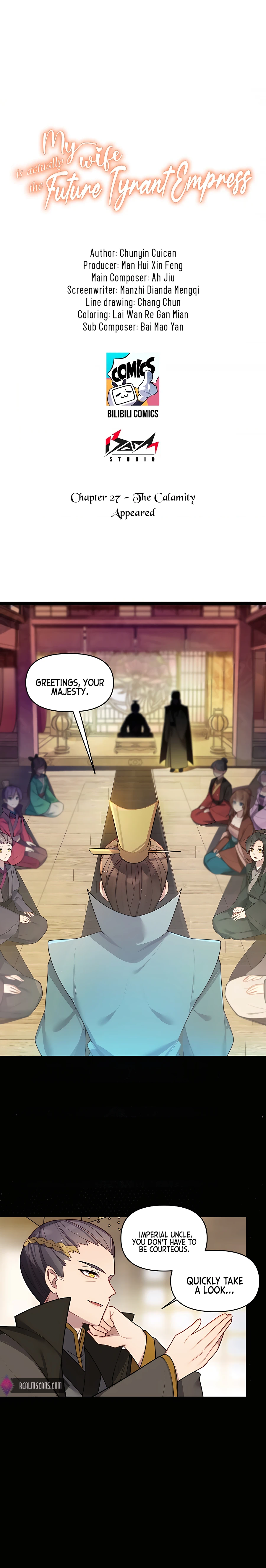 My Wife is Actually the Future Tyrant Empress Chapter 27 - page 1