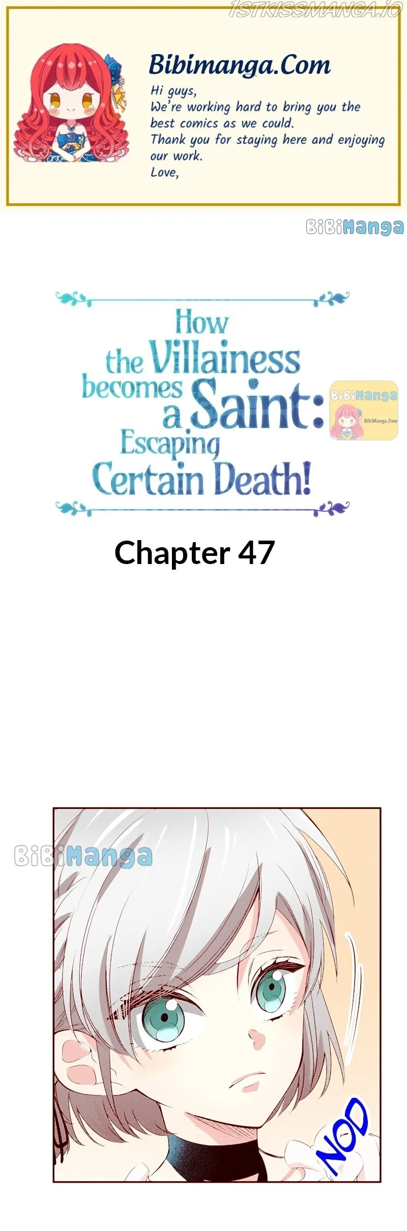 How the Villainess Becomes a Saint: Escaping Certain Death! Chapter 47 - page 1