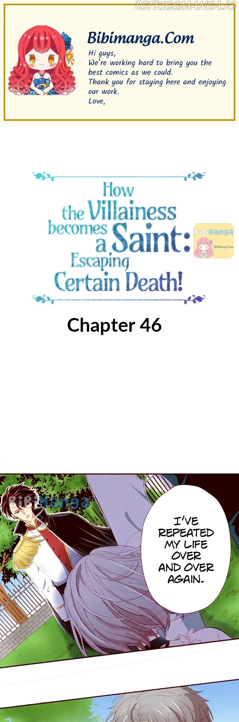 How the Villainess Becomes a Saint: Escaping Certain Death! Chapter 46 - page 1