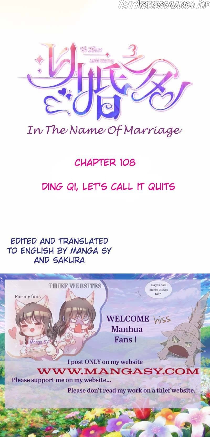 In The Name Of Marriage chapter 108 - page 1