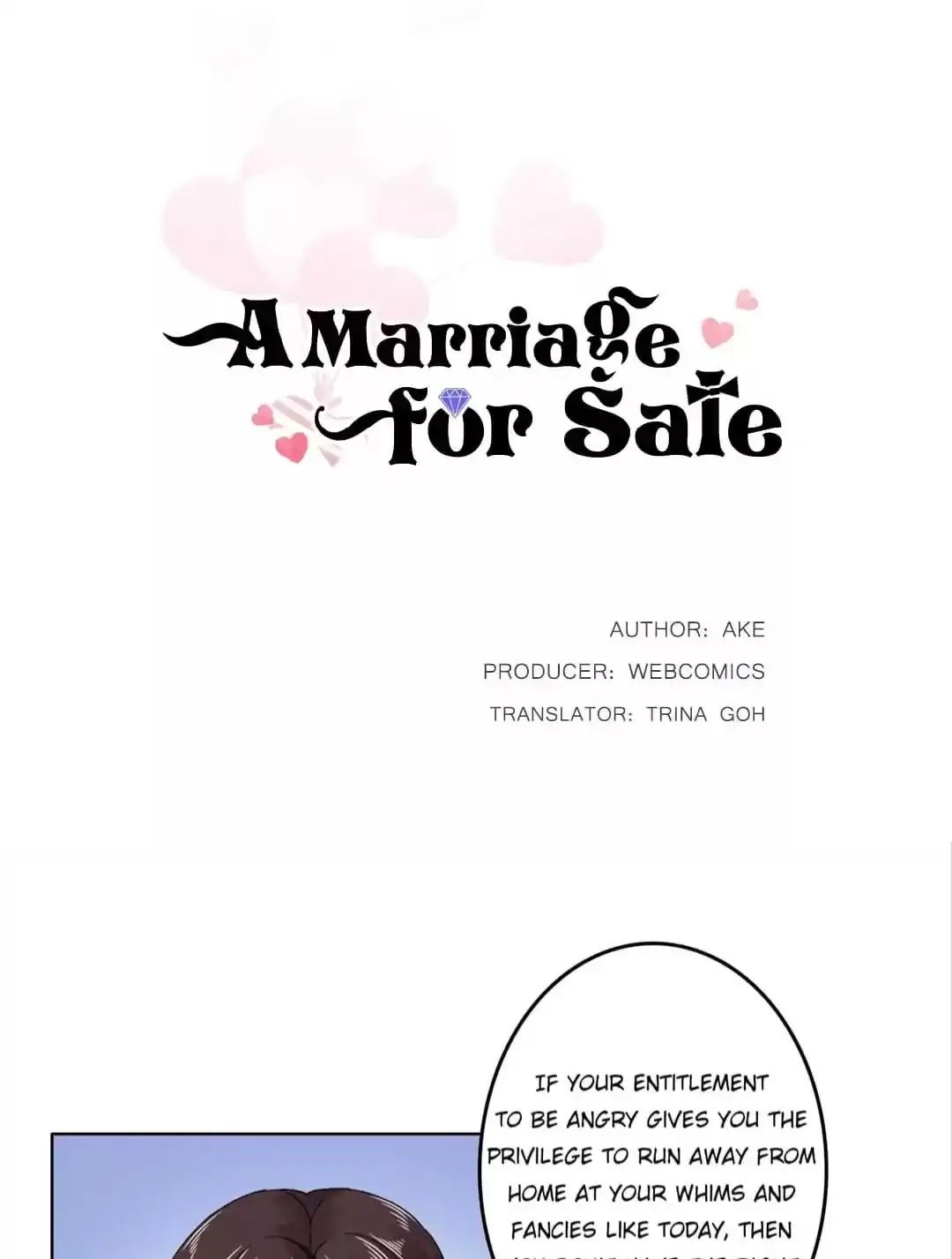 A Marriage for Sale Chapter 26 - page 1