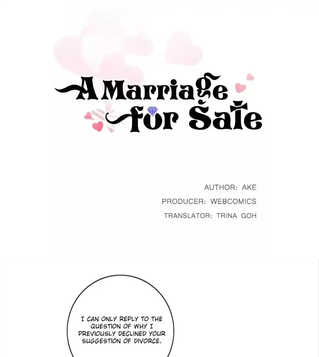 A Marriage for Sale Chapter 21 - page 1