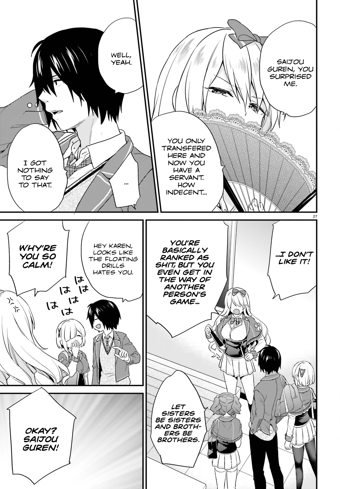 Jishou F-Rank No Oniisama Ga Game De Hyouka Sareru Gakuen No Chouten Ni Kunrin Suru Sou Desu Yo chapter 3 - page 27