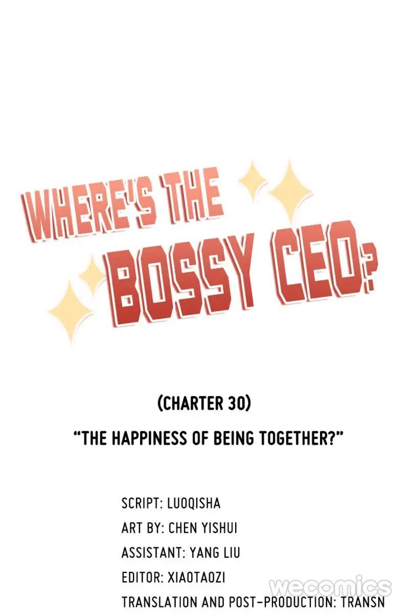 Where’s the Bossy CEO? Chapter 30 - page 1