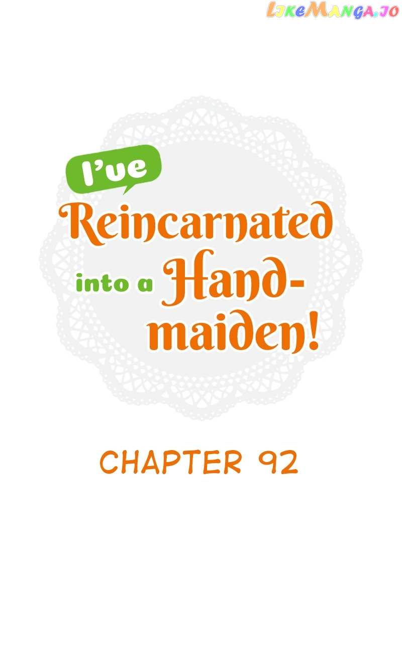 I’ve Reincarnated into a Handmaiden! Chapter 92 - page 1