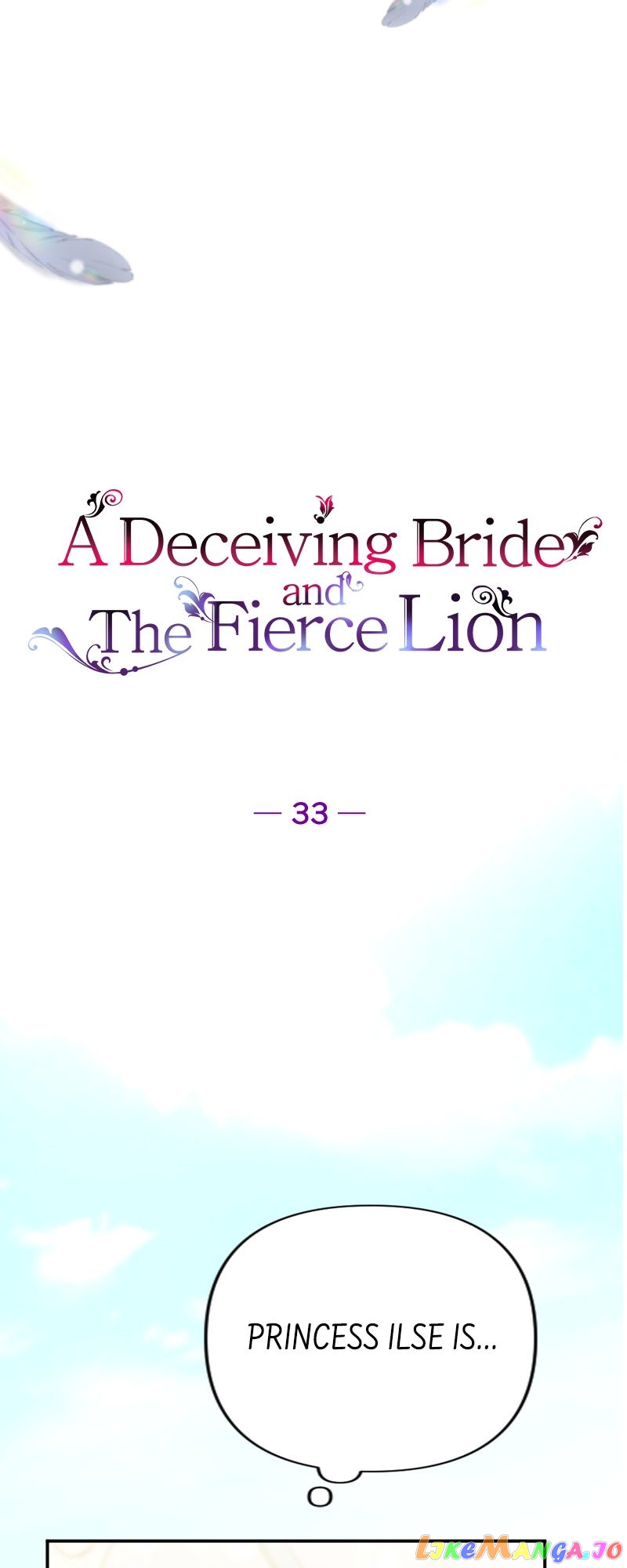 A Deceiving Bride and The Fierce Lion Chapter 33 - page 4