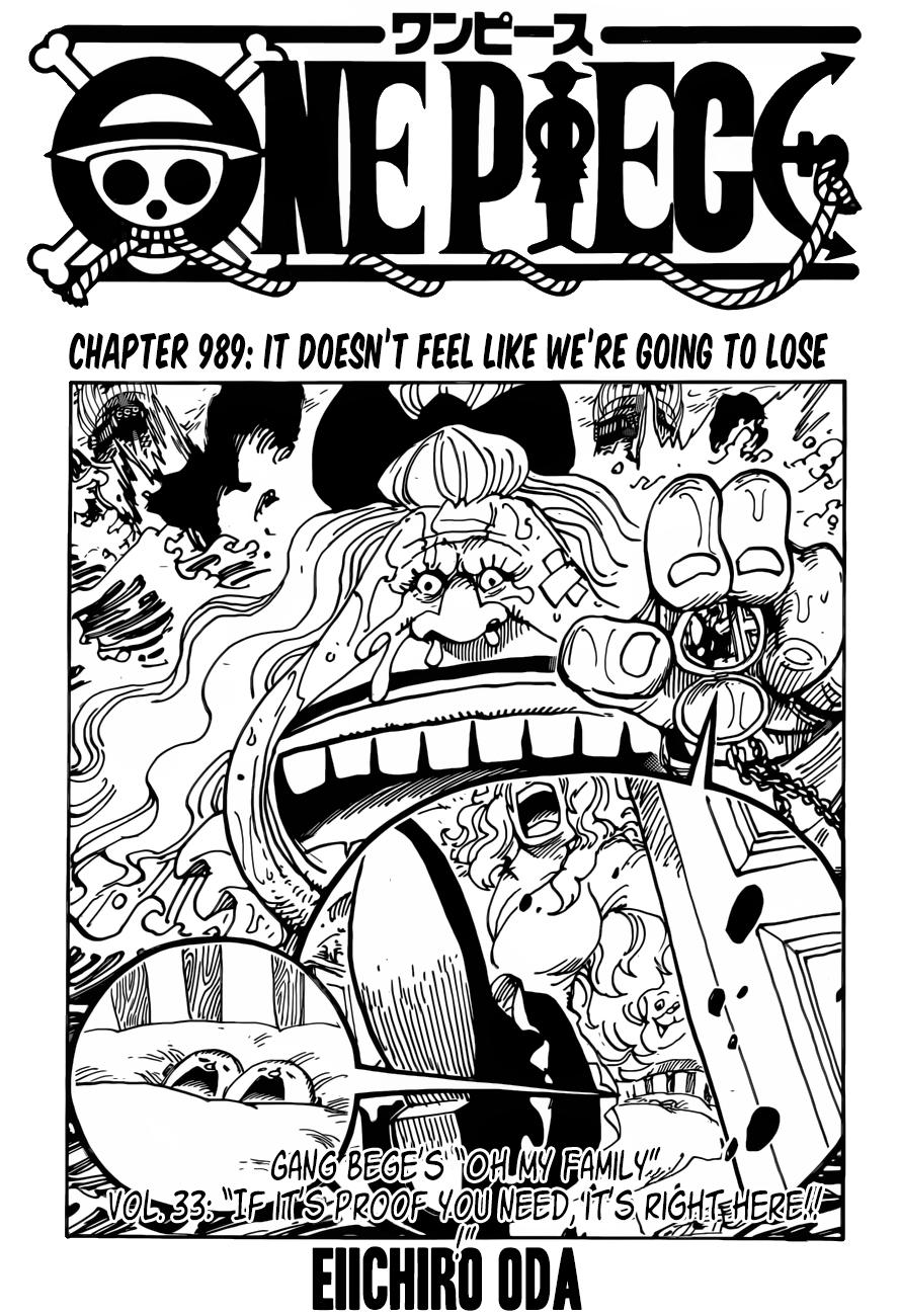 One Piece chapter 989 - page 1