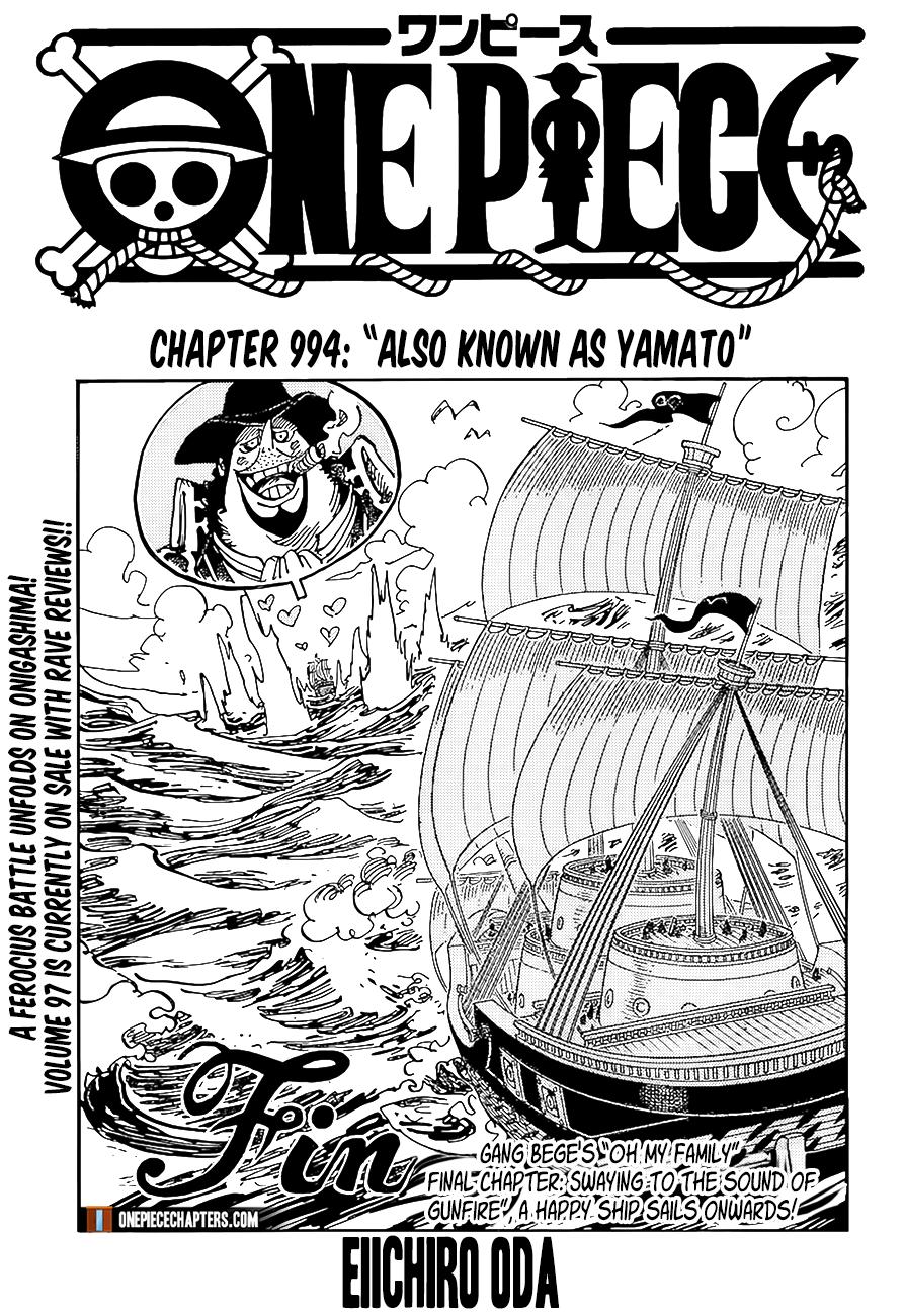 One Piece chapter 994 - page 1