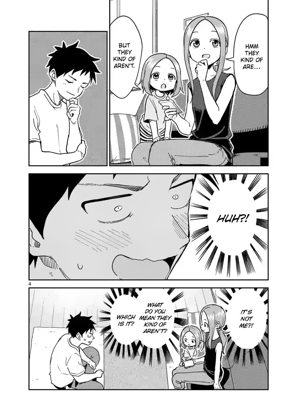 Karakai Jouzu no (Moto) Takagi-san chapter 284 - page 4