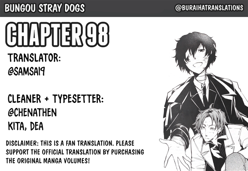 Bungou Stray Dogs Chapter 99 - page 1