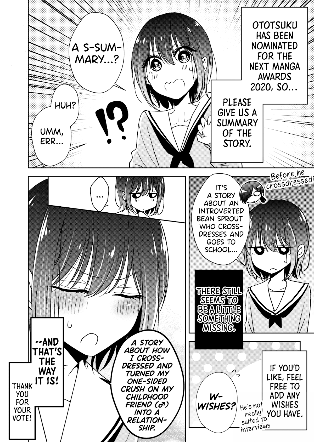 I Turned My Childhood Friend (♂) Into A Girl chapter 5.45 - page 1