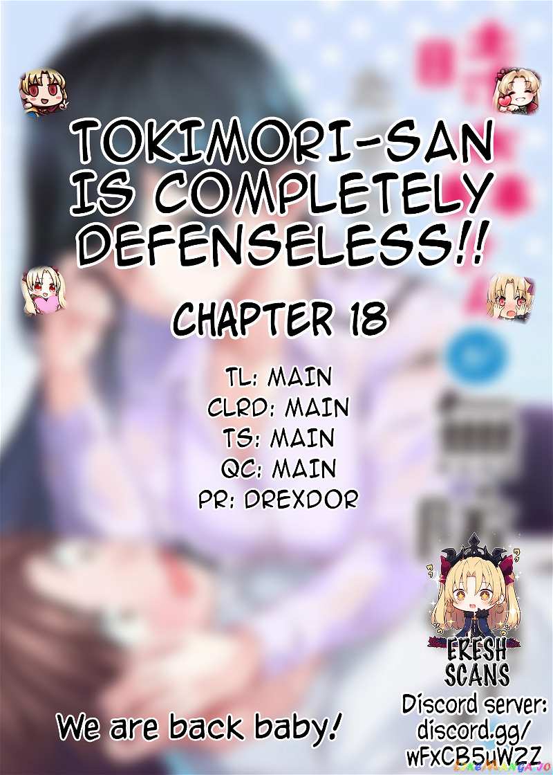 Tokimori-san Is Completely Defenseless!! chapter 18 - page 1
