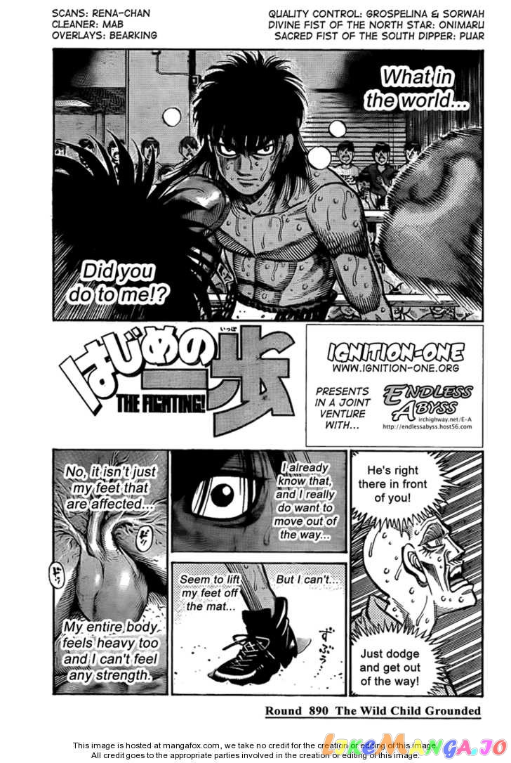 Hajime no Ippo Chapter 890 - page 1