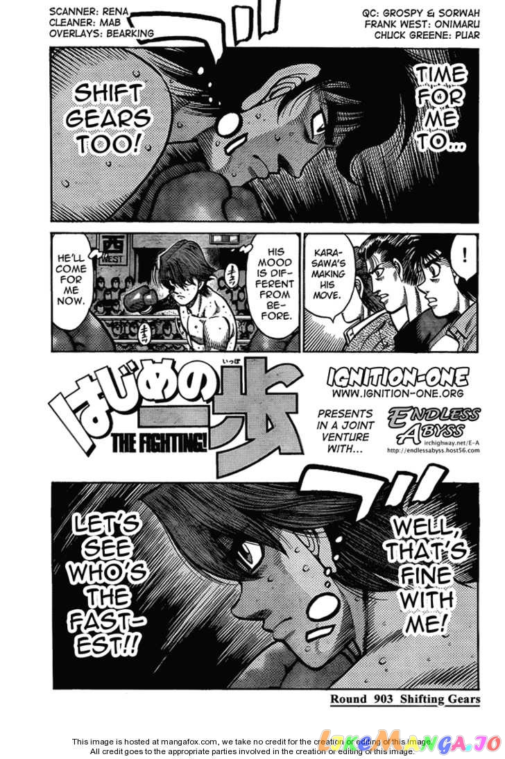 Hajime no Ippo Chapter 903 - page 1