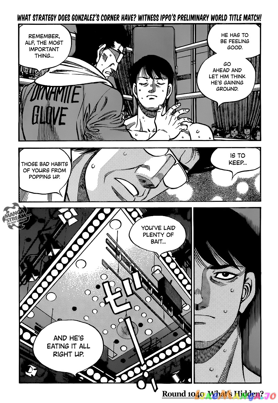 Hajime no Ippo Chapter 1040 - page 1