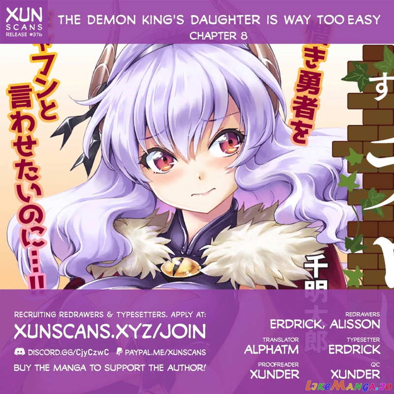 The Demon King’s Daughter Is Way Too Easy chapter 8 - page 1